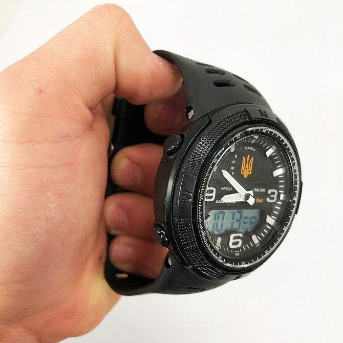 Годинники наручні спортивні SKMEI 5561/1655BKWT, Годинники військові з LM-689 офіційною гарантією Київ - фото 1