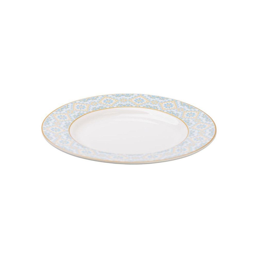 Тарелка десертная фарфоровая 19 см с орнаментом HP-7-740 Киев - изображение 3