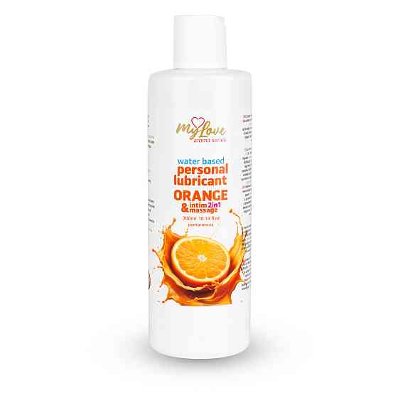 Водный лубрикант 2в1 для интимной близости и массажа MyLove Aroma Series Orange (Апельсин), 300 мл Sex Aura Киев