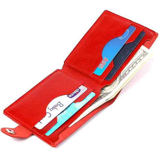 Женское небольшое кожаное портмоне Красный (SHVIGEL) Киев