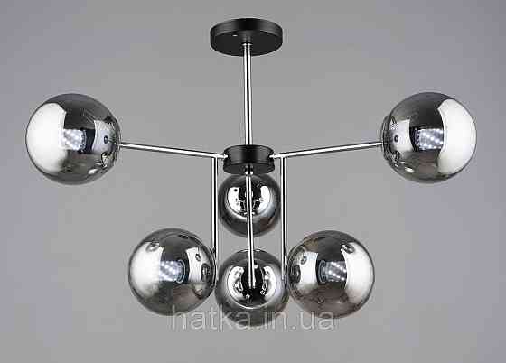 Люстра K2307/6 Чорний + Хром Київ