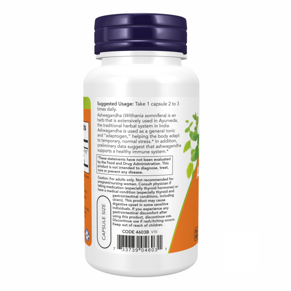 Ашвагандха Now Foods Ashwagandha 450 mg 90 розт капс Київ - фото 6