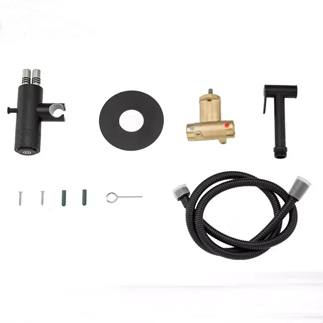 Гігієнічний душ прихованого монтажу GAPPO G7288-6 з гачком, чорний Київ - фото 5