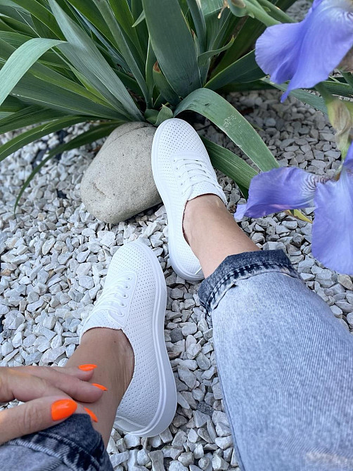 Fashion Мокасини жіночі FASHION 161-262 білі (весна-літо, еко-шкіра) (5075) Коломия - фото 5