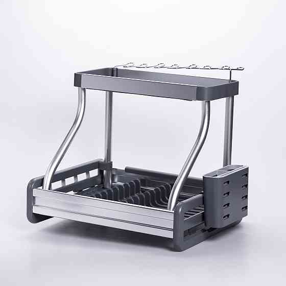 Сушарка для посуду двоярусна з піддоном HP-46-7 Київ