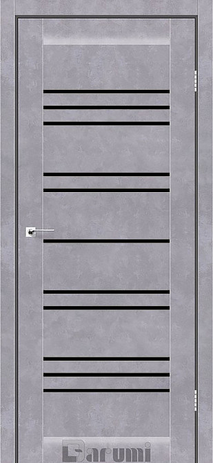 Двери VERSAL. Полотно, еко-шпон Сірий бетон BLK Київ - фото 1