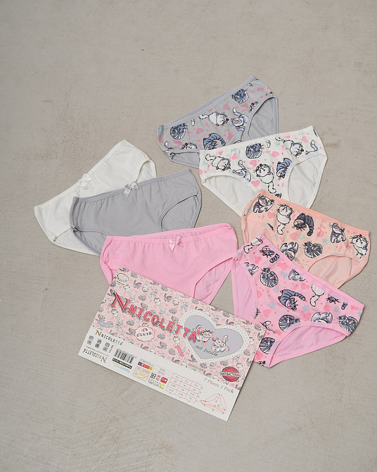 Набор детских трусиков на девочку недельки из 7 шт. Nicoletta 740134 4-5 Киев - изображение 1