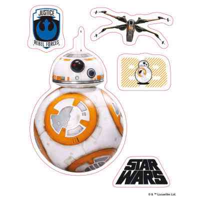 Стікер-наклейка ABYstyle Star Wars — BB8/Rey 16х11 см / 2 аркуші (ABYDCO359) Вінниця