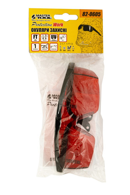 MASTERTOOL Окуляри відкриті MASTERTOOL КОМФОРТ панорамна лінза напівоправа з регульованими дужк Коломия - фото 2