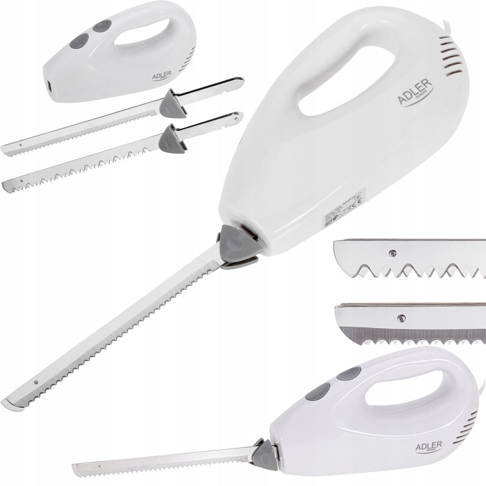 Электрический нож лезвие 17 см с 2 лезвиями Adler AD (4512) 180 Вт Нововолынск - изображение 1