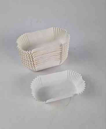 Тартолітка для чизкейка П8 Прямокутна біла (35х80х30) (100 шт.) (1 уп.) Харків