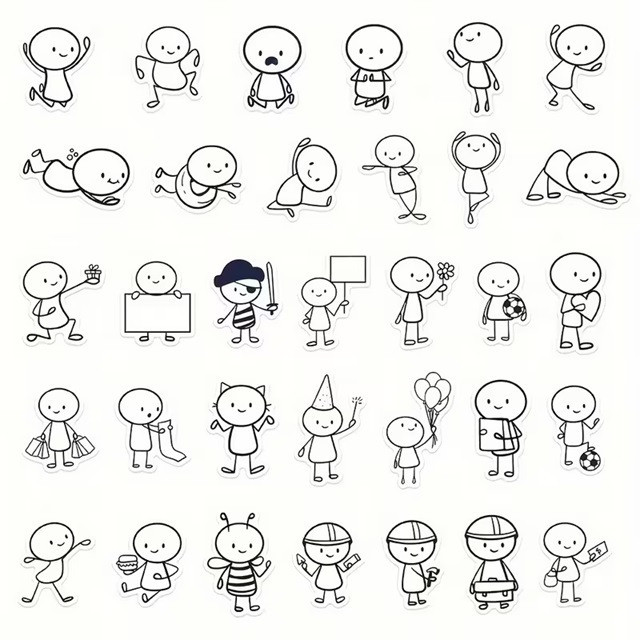 Набір милих наклейок з персонажами – 66 шт для декору Київ - фото 6