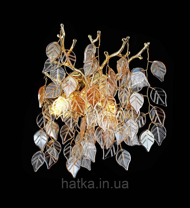 Бра настінне VALESO W33022/2S золото 2 лампи E14 Київ - фото 1