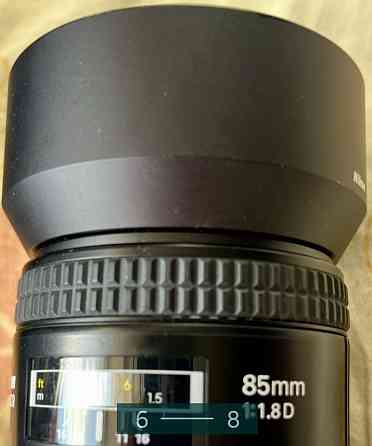 Объектив Nikkor AF 85mm f1.8D Київ