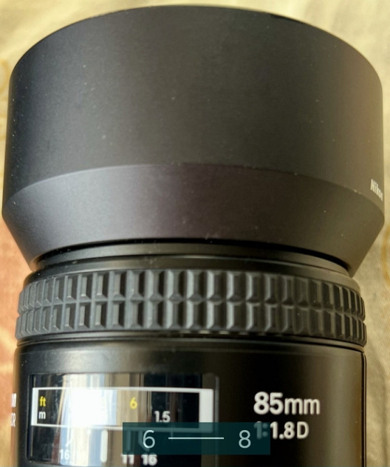 Объектив Nikkor AF 85mm f1.8D Київ - фото 3