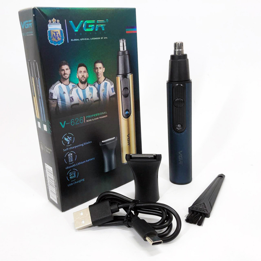 Машинка для видалення волосся з носа вух VGR 2 в 1 V-626, Тример для бороди і вух DN-25 Івано-Франківськ - фото 9