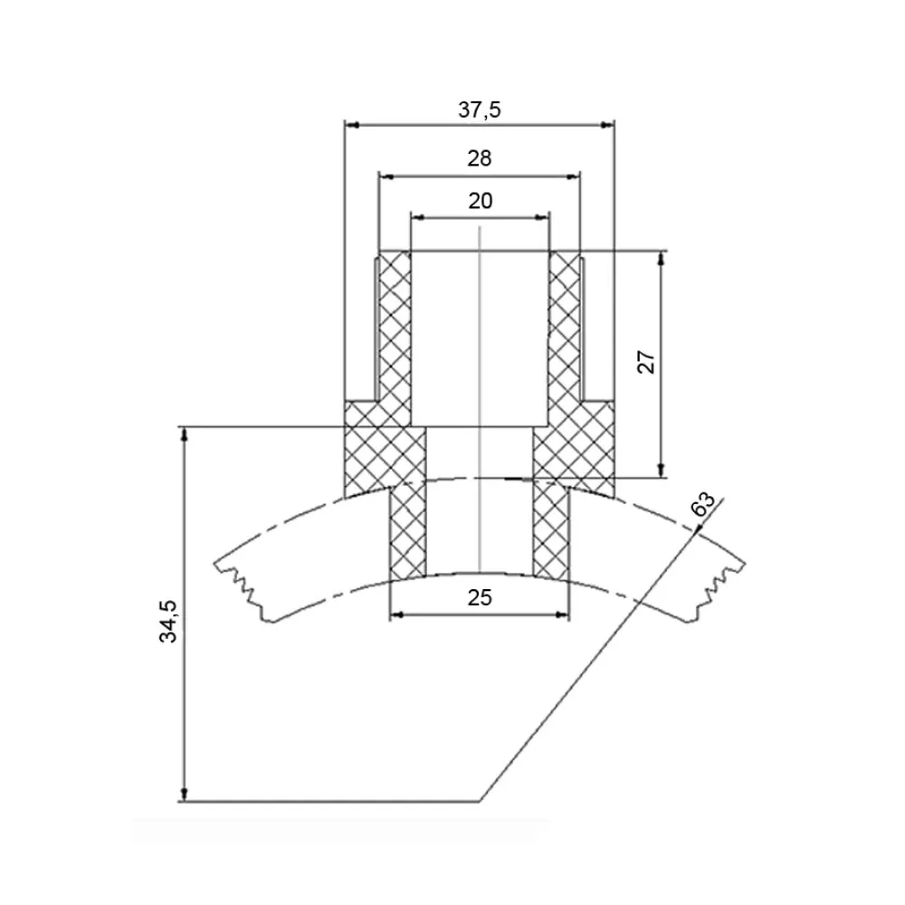 Вварное седло PPR Blue Ocean 63х20 Киев - изображение 2