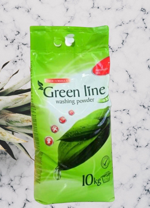 Пральний порошок Green Line 10 кг для білих речей Виноградів - фото 1