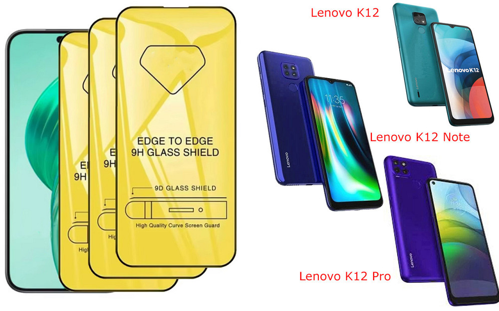 Захисне скло DefenzoGlass для Lenovo K12, K12 Note, K12 Pro – подвійна міцність Київ - фото 1