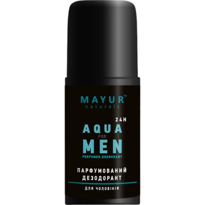 Дезодорант Mayur Aqua For Men Парфюмированный для мужчин 50 мл (4820230954883) Винница - изображение 1