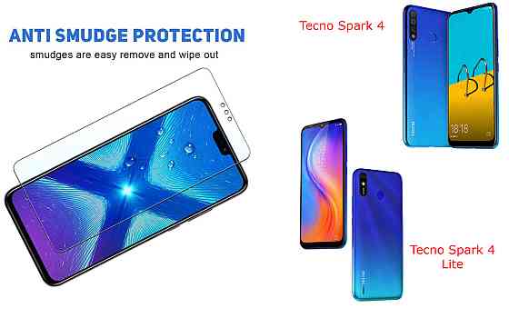 Защитное стекло NeoGlass для Tecno Spark 4 (KC2), Spark 4 Lite (BB4k) – ультрапрозрачное и устойчивое Киев