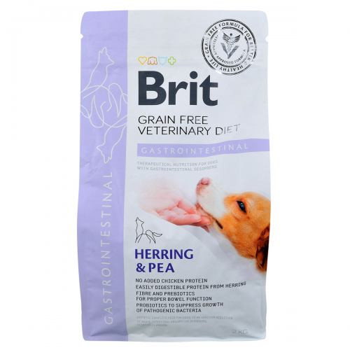 Корм сухий Brit Grain Free VetDiet Dog Gastrointestinal для дорослих собак при порушенні травлення з оселедцем лососем та го Київ - фото 3
