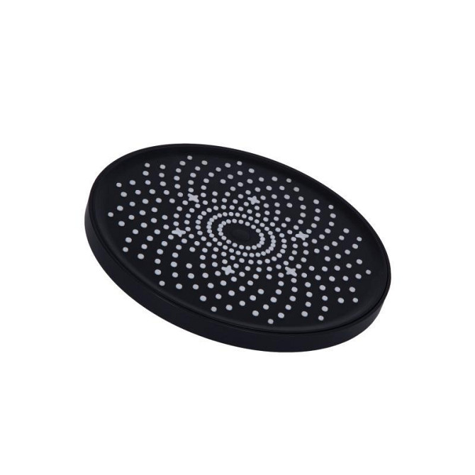 Лейка для верхнего душа пластик Qtap Hlavova D 230 мм круглая QTHLA107BLM45788 Black Matt Харьков - изображение 1