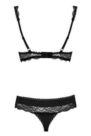 Комплект Obsessive MIAMOR SET черная открыт,грудь L/XL Sex Aura Киев