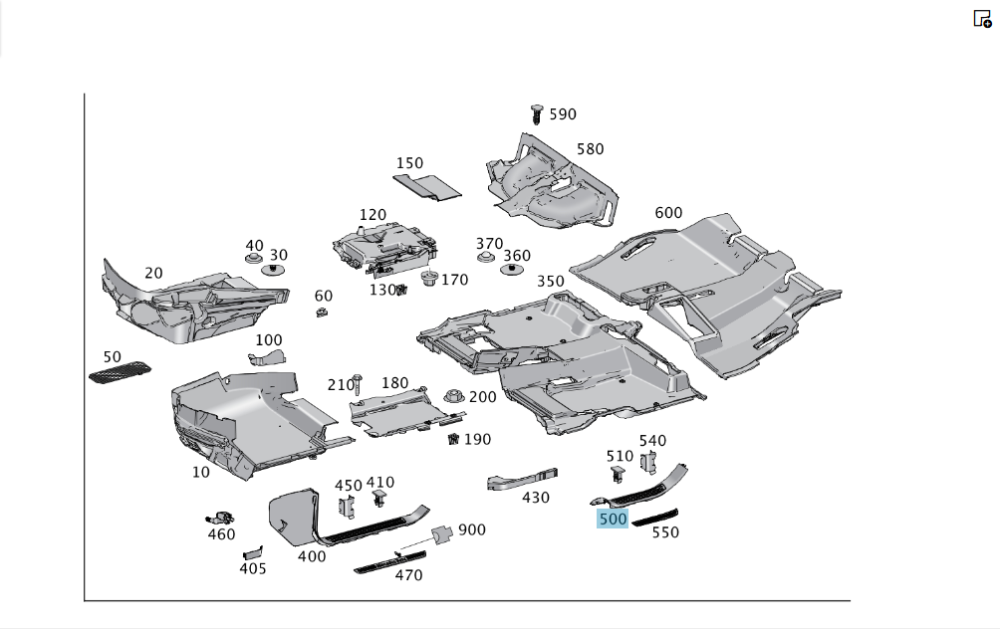 Mercedes-Benz  A1666800735 9051 Накладка порога внутрішня задня ліва чорна GL/GLS X166 Одеса - фото 2