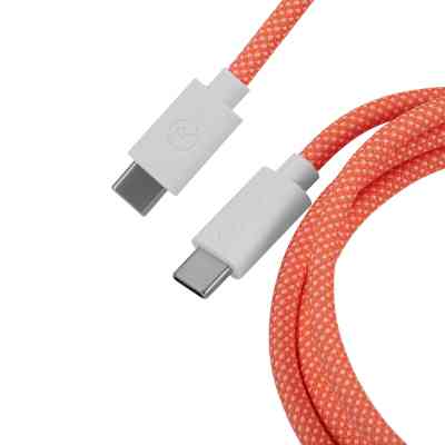 Дата кабель USB-C + USB A to USB-C 1.36m Coiled Aviator orange Keychron (CAB14_KEYCHRON) Винница