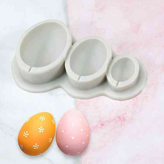 Молд силиконовый Яйца 110 на 62 мм серый Киев