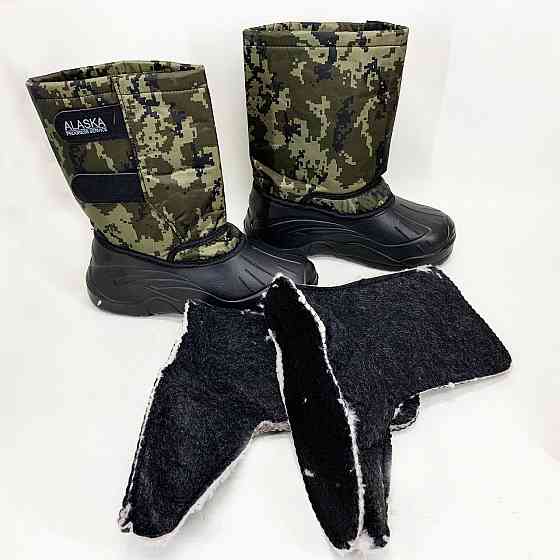 Сапоги рабочие мужские пвх олива 46р, Сапоги мужские для рыбалки, Обувь для работы на даче KC-98 Львов