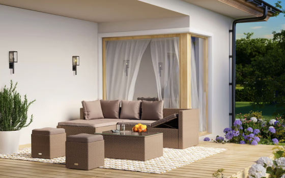 Садові меблі Di Volio Bologna бежевий/світло-сірий Киев