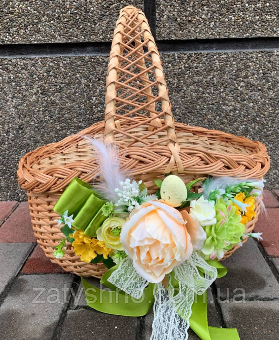 Кошик на Великдень плетений з лози Київ - фото 2