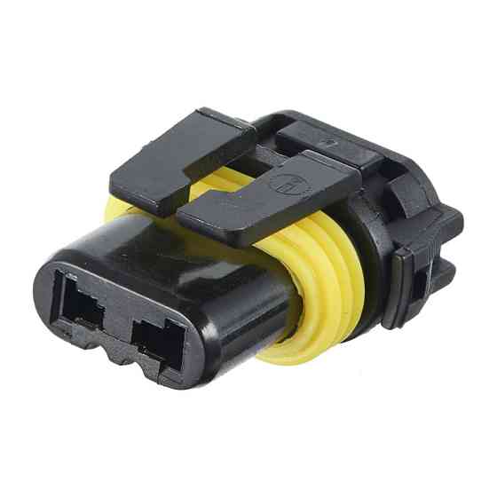 Роз'єм конектор 2-кон., Автолампа Нв3 (9005), 12059183, 12059185, APTIV (Delphi) Toyota, Багато марок Київ