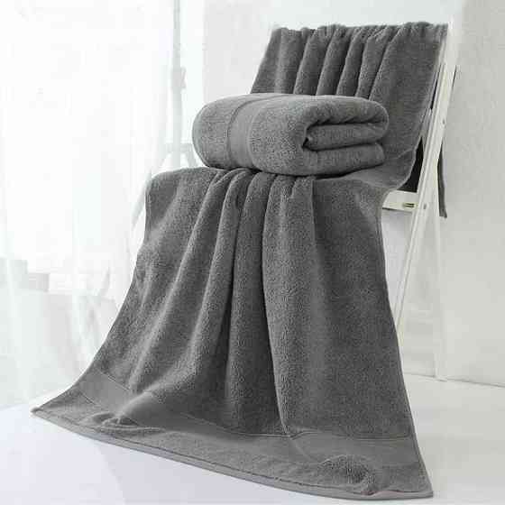 Набір Рушників Махрових Банних (Бавовна) Lovely Svi 2 шт в подарунковому пакеті розмір: 70 x 140 см Сірий Київ