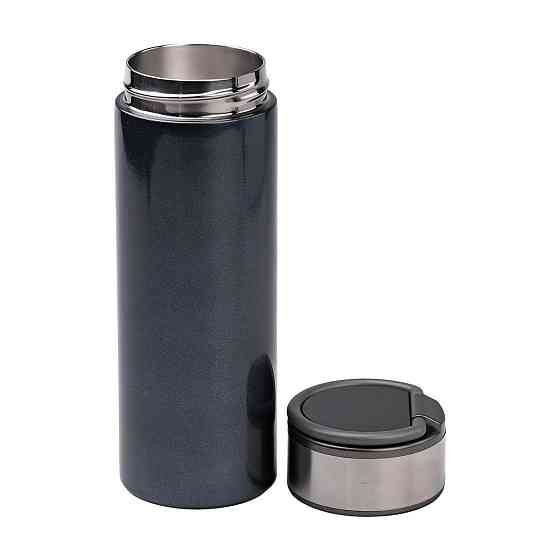 Термос с термометром 530 мл, синий Киев