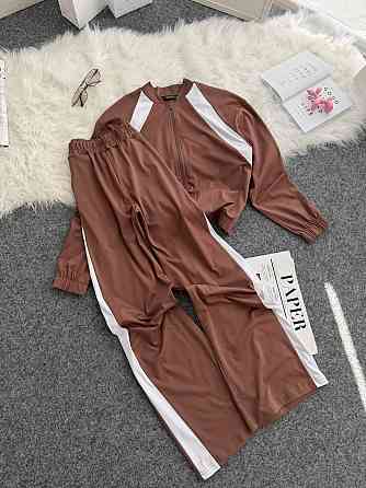 Жіночий прогулянковий костюм-двійка: кофта та штани трикотаж Моко, 46/48 Одеса