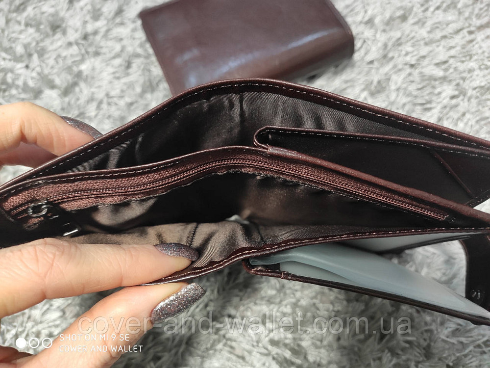 Елітний чоловічий портмоне з відділенням для документів Marco Coverna 010-807 чорний Київ - фото 5