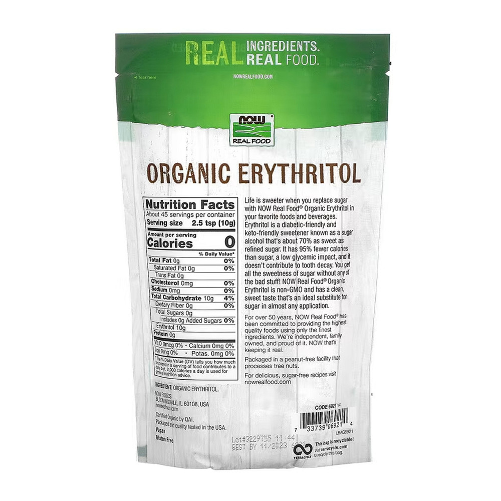 Эритритол Now Foods Organic Erythritol 454g Киев - изображение 4