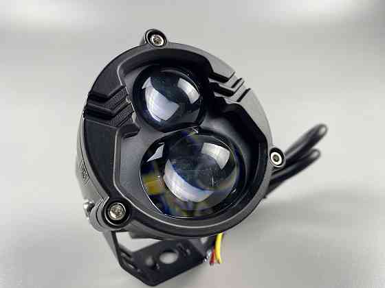 Світлодіодна LED-фара автомобіля ближний + дальній 30 W білий + бурштиновий IP67, LED-фара робочого світла Мукачево