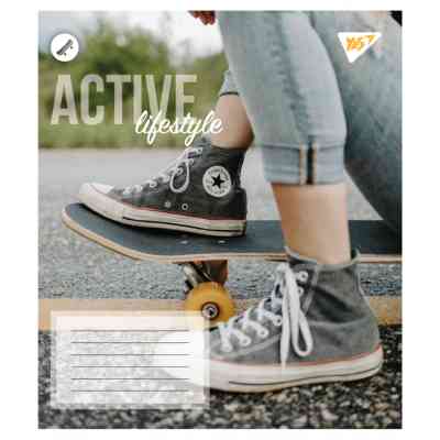 Зошит Yes Active lifestyle А5 48 аркушів клітинка (767712) Вінниця