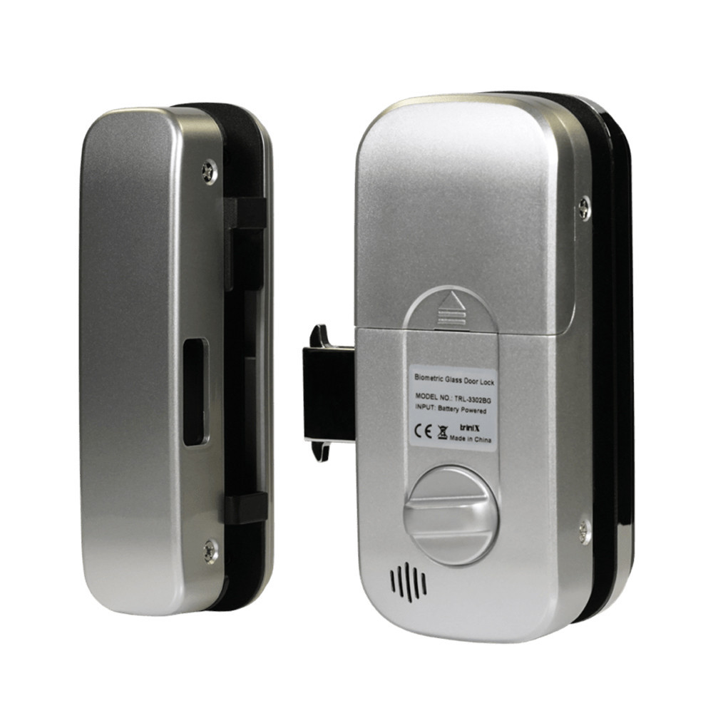 Замок біометричний автономний на скляні двері Trinix TRL-3302BG зі зчитувачем відбитків пальців і карт EM-Marine (65-00003) Київ - фото 4