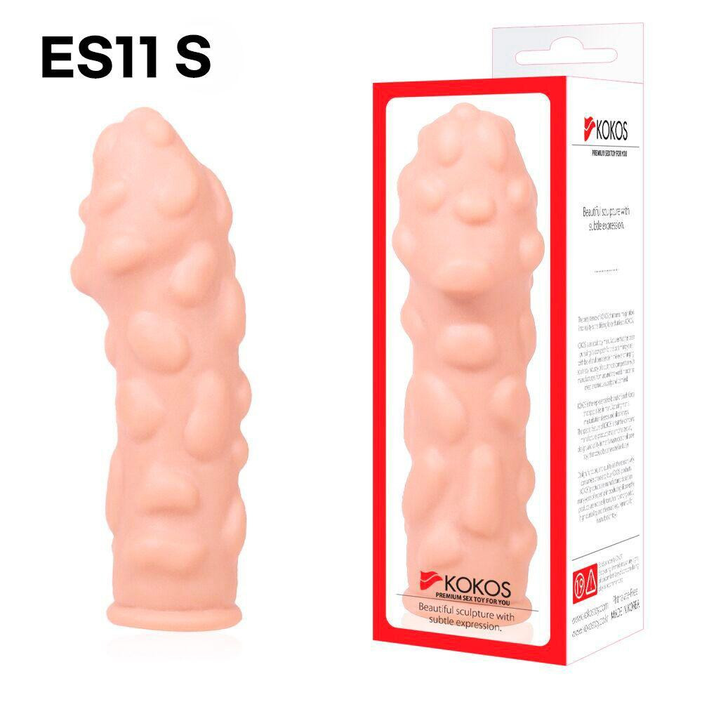 Насадка на член Kokos Extreme Sleeve ES.11 розмір S, потовщувальна, стимулювальний рельєф Sex Aura Київ - фото 4