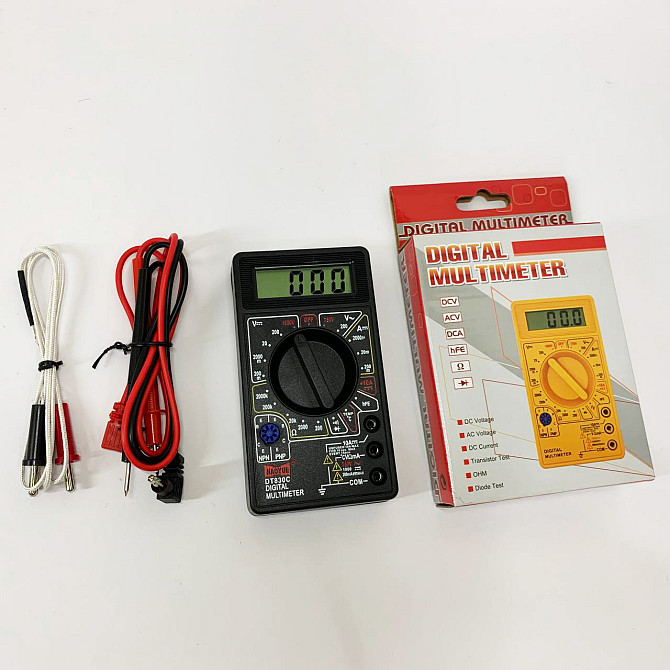 Мультиметр с высоким диапазоном измерений HAOYUE DT830C, Универсальный высокоточный мультиметр QL-95 Львов - изображение 1