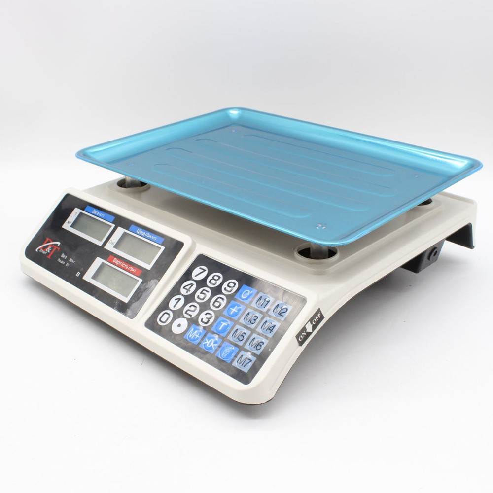 Торговые весы до 50 кг, со счетчиком цены, от сети и аккумулятора, DT 809 / Электронные весы / Настольные весы Киев - изображение 8