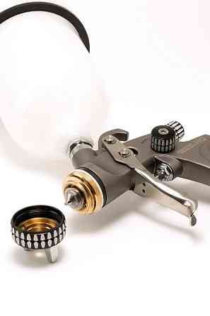 Фарбопульт MASTERTOOL HVLP HQ ВБ 600 мл пластик Ø1.3 мм 400 л/хв 2-3 бар 80-8985 Рівне