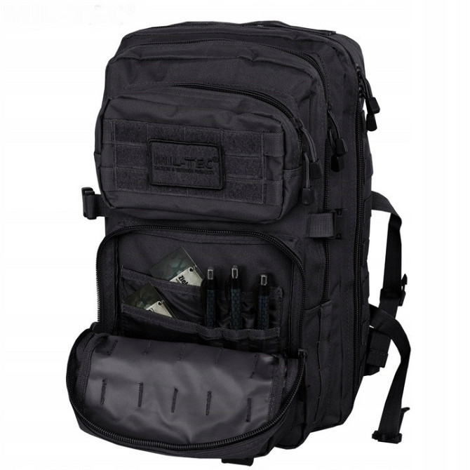 Тактичний Рюкзак 36 літрів із системою Molle 25 мм Mil-Tec від Sturm "Assault Large" (14002202) Blac Нововолинськ - фото 3