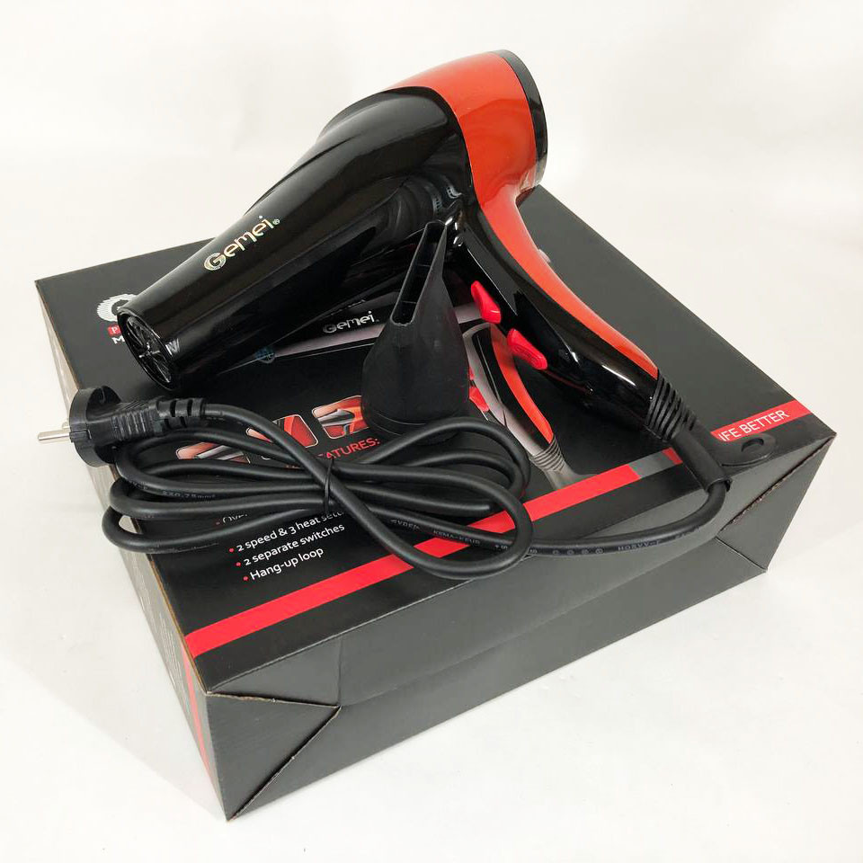 Фен для волос 2 режима температуры, Женский профессиональный фен для укладки волос ER-69 Львов - изображение 2