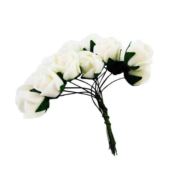 Декоративные розы для творчества KV-726 пучок 12 штук Винница